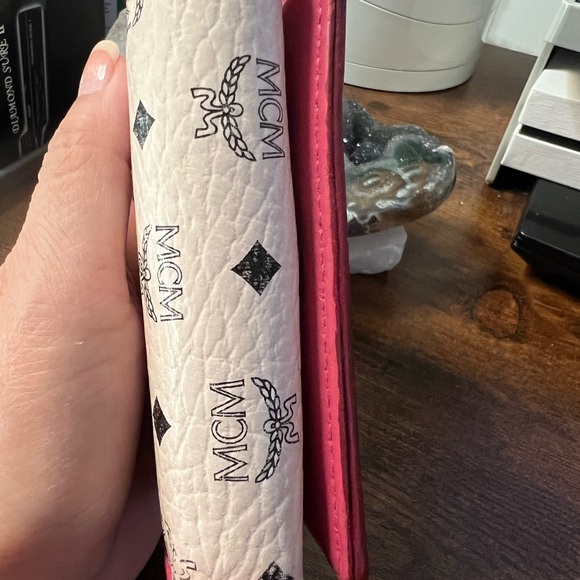 Preowned MCM White and Red Cherry Pattern Wallet - Picture 11 of 11